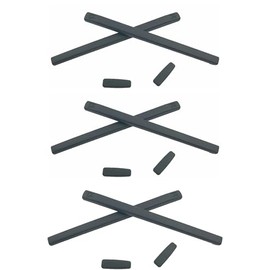 Caulo 3 Set Lot of Temple Ear Socks and Nose Pads Replacement for IC! IC Berlin Eye Prescription Glass Eyeglasses Frames (Black)