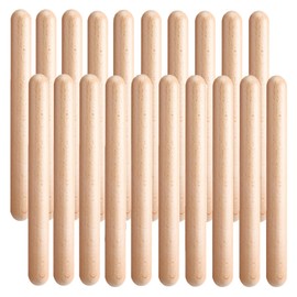 Littlecatch 20Pieces 8 Inch Wood Rhythm Sticks Music Percussion Sticks Lummi Sticks Classical Claves Musical Percussion Instrument Musical Sticks