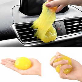 3 pcs Gel Limpiador de Auto, Limpiador de Grietas de Automóviles, Masilla de Limpieza, Para Teclados de de Automóviles, Salidas de Aire, Impresoras