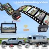 Wireless RV Backup Camera 7-inch for Trailer: Easy Setup Solar