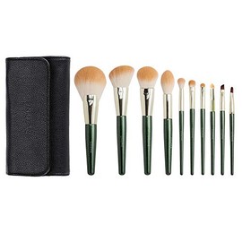 Kamay's Soft Make Up Brushes Set Face Blusher Powder Eyeshadow Foundation Blending - Avocado
