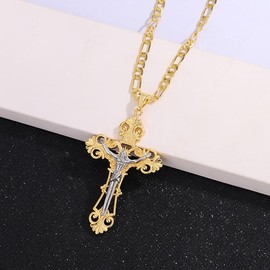 Giffor Crystal Religious 14K Gold Guadalupe Necklace For Women Oro.Laminado Chains De La Virgen De Mary 22', 50CM, Copper, Cubic Zirconia