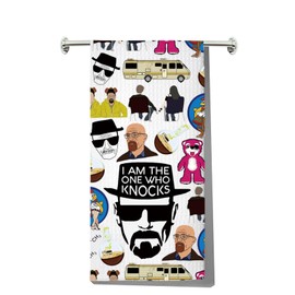 LEVLO Walter White Kitchen Towel Walter Fans Gifts Jesse Pinkman Fans Tea Towel Crime TV Lover Merchandise (Knocks Tow)