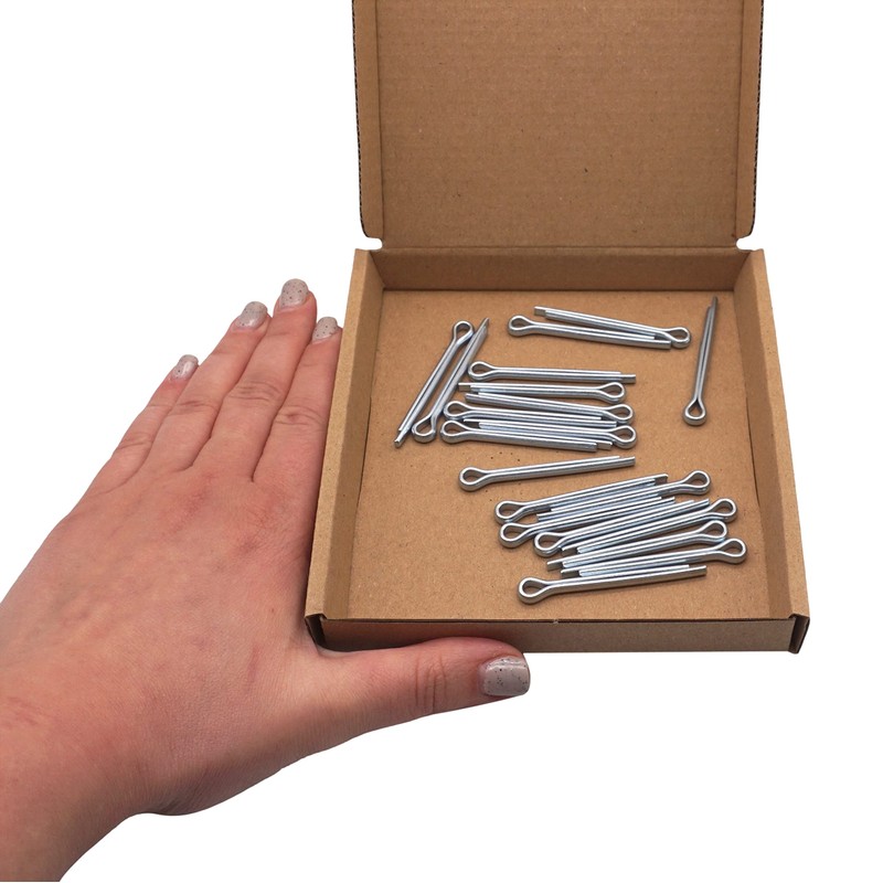 SKIR'CO Pack of 20 Galvanised Steel Cotter Pins, 4 x