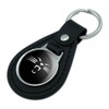 Graphics and More Panther Face Black Leather Keychain