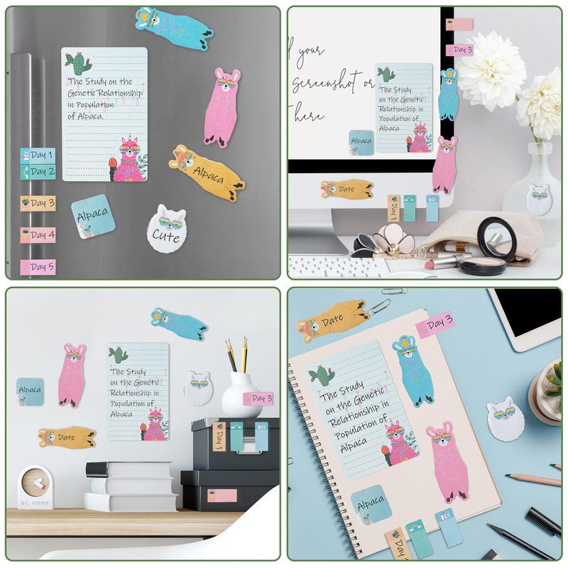 Xqumoi I Just Really Like Llamas Sticky Notes Set, 550