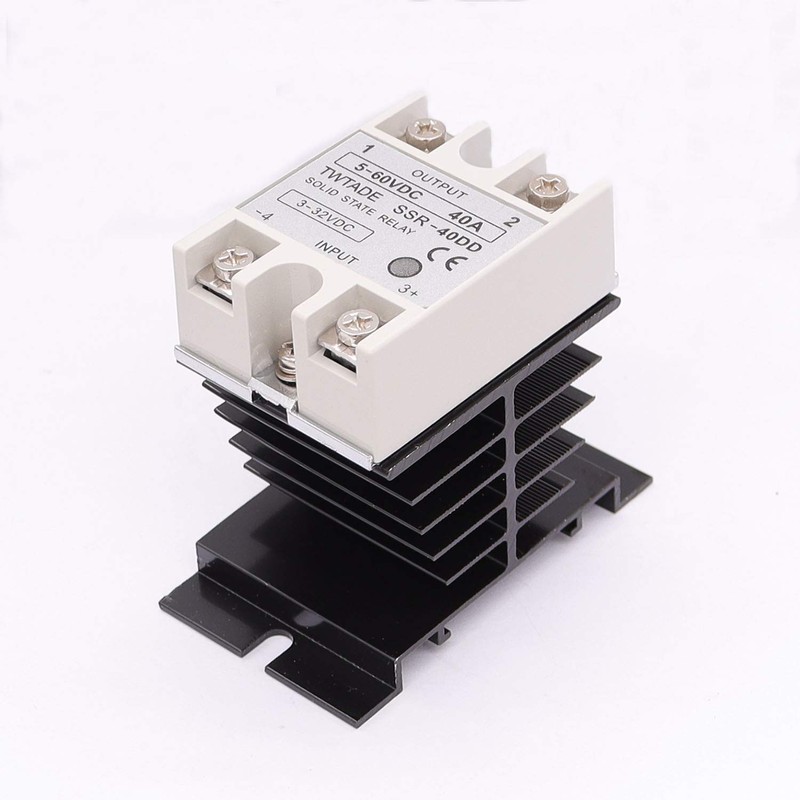 TWTADE SSR-40 DD 40A DC 3-32V to DC 5-60V SSR