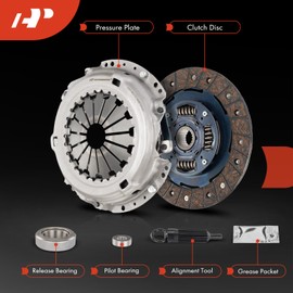 A-Premium Transmission Clutch Kit Set Compatible with Toyota 4Runner 1984-1988, Celica 1972-1985, Corona 1972-1982, Pickup 1972-1988, Van 1984-1988, 2.0L 2.2L 2.4L 2.6L 2.8L, Replace# L16057, F167100