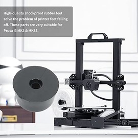 3D Printer Rubber Feet, 4Pcs 3D Printer Accessories MK3 Feet, 3D Printer Anti Vibration Rubber Feet, 3D Printers Rubber Feet Fit for I3 Mk3 Mk3s 3D Printer