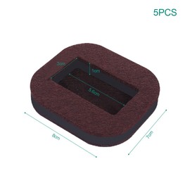 Lotsdonxia 5-Pack Furniture Caster Cups with Non-Slip Base – Chair Tables Wheel Stoppers and Floor Protectors for Most Furniture Castors (Brown)