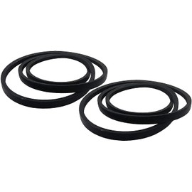 2Pack 130801 Belt for Craftsman AYP Husqvarna Poulan 144959 21547027 21547188 130801 5321449-59 24690, 1/2'' X 95'' Premium Belt