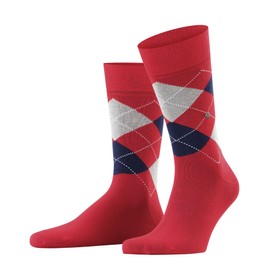 Burlington Men's King M So Cotton Patterned 1 Pair Socks, Pink Red Pepper 8074, 6.5-11