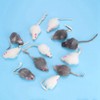 Cat Toy Mouse,Toy 12 Rabbit Fur Mice 14×10×4 12pcs Pet