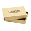 LEAS Vintage Style Zip Wallet in Genuine Leather Dark Cognac