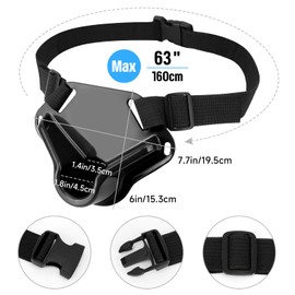 SANLIKE Fishing Belt 2PCS Adjustable Fishing Fighting Belt Deep Sea Fishing Gear, Offshore Tackle Boat Fishing Fishing Rod Belt Holder for Saltwater or Freshwater, Black