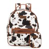 Wrangler Medium Cow Print Backpack Cute Daypacks Bookbag Purse for