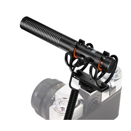 Digital Nc Advanced Super Cardioid Microphone (Stereo/Shotgun) with Dead Cat Wind Muff Compatible with Panasonic Lumix DMC-FZ300