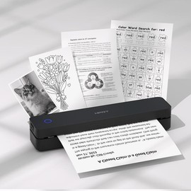 ​Portable Wireless Thermal Printer for Travel – Bluetooth Inkless Mobile Printer Compatible with iOS, Android & Laptop, Supports 8.5x11 US Letter & A4 Paper, Ideal for Home & Office Use TikTokShopBacktoSchool:_200 Sheets Paper ONLY (No Printer)