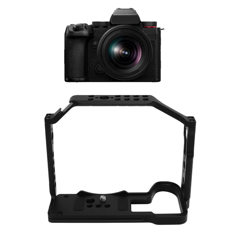 Aluminum Alloy Camera Cage for LUMIX S5II Extension Frame Stabilizer