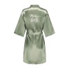Satin Kimono Robe Women – Silk Bathrobe Bridal, Lounge Robe