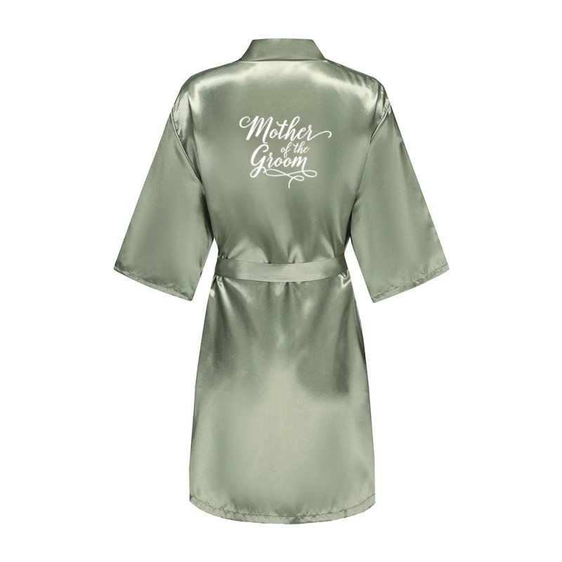 Satin Kimono Robe Women – Silk Bathrobe Bridal, Lounge Robe