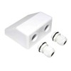 LOWENERGIE Solar Panel Mounting Bracket White Cable Gland Entry. for