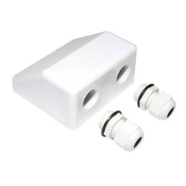 LOWENERGIE Solar Panel Mounting Bracket White Cable Gland Entry. for Caravans, Motorhomes, Boats & Any Flat Surface