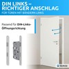 lockzz Toilet Mortice Lock Bathroom Door DIN Left - Bathroom