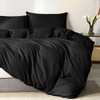 IR Imperial Rooms Black Duvet Cover Queen Size Double Brushed