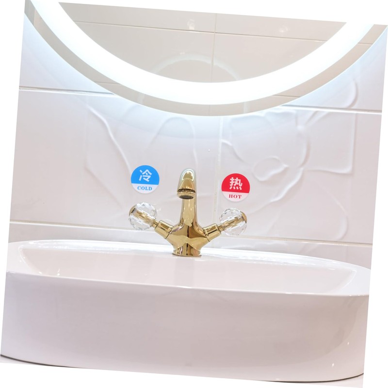 Outanaya 10pairs Hot Label Signs for Sinks Easy to Install