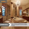 Sunlite 41611 LED B10 Clear Torpedo Tip Chandelier Light Bulb,