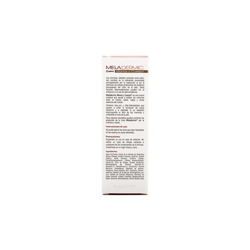 Meladermic Crema Manos Cuerpo Despigmentante 150g Almendras