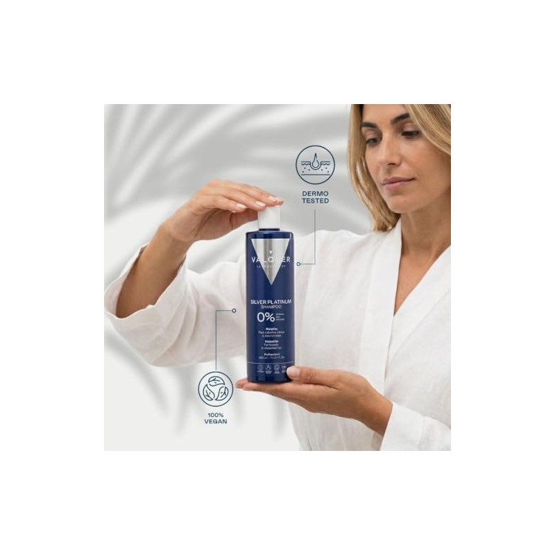 VALQUER Silver Platinum Shampoo Matizador Violeta 400 ml