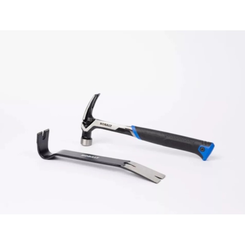 Hammer Kobalt Smooth Face Steel Hammer 16oz + 12” pry