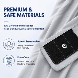 BESTING Grounding Sheet King Size with Connection Cord for Better Sleep