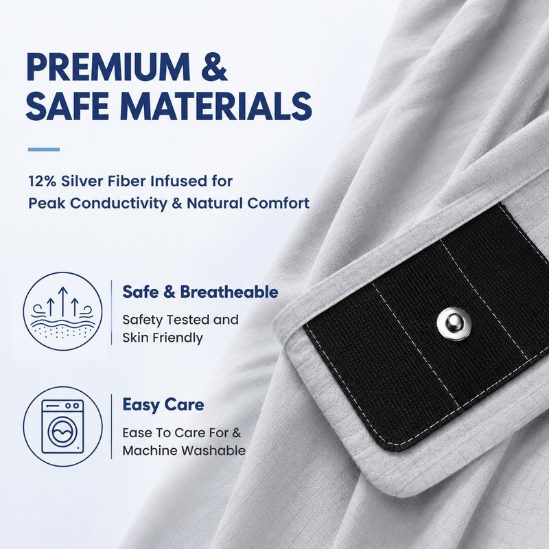BESTING Grounding Sheet King Size with Connection Cord for Better