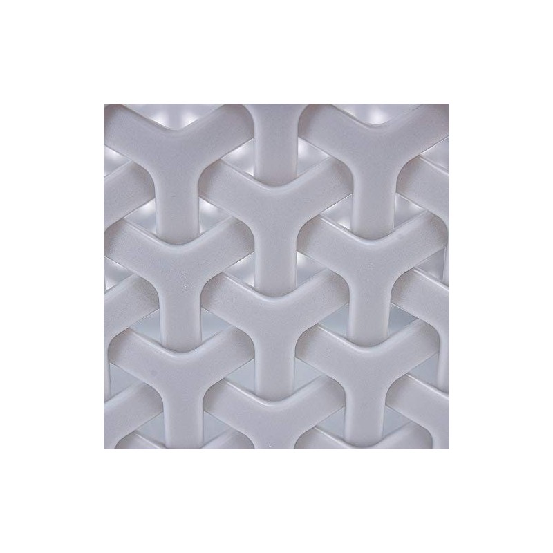 Curver Grey 26x20cm Rattan Style Plastic Storage Fruit Basket (Set