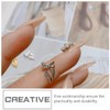 Vaguelly 100pcs Bowknot Nail Charms Shiny Diamond Nail Patches for