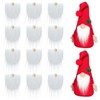 12pcs Pre Cut Gnome Beards for Easter Crafts,Faux Fur Fabric