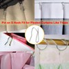 Adiyer 28pcs 1.5-Inch Drapery Rings Black Curtain Rings with Eyelet