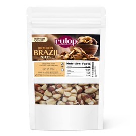 Rulop Broken Brazil Nuts 500g, Raw Unsalted Brazil Nuts, Vegan Premium Nuts Packed in a Resealable Pouch to Maintain Freshness