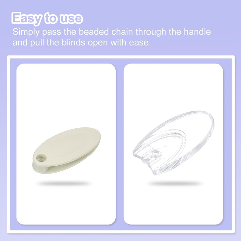 uxcell 12Pcs Blind Cord Weight, 91mm Curtain Blinds Handles Plastic