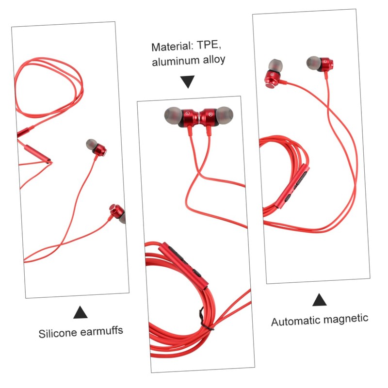 LABRIMP Magnetic Suction Earbuds with Mic Control in Ear Wired