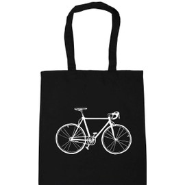 Hippowarehouse bike illustration Tote Shopping Gym Beach Bag 42cm x38cm, 10 litres