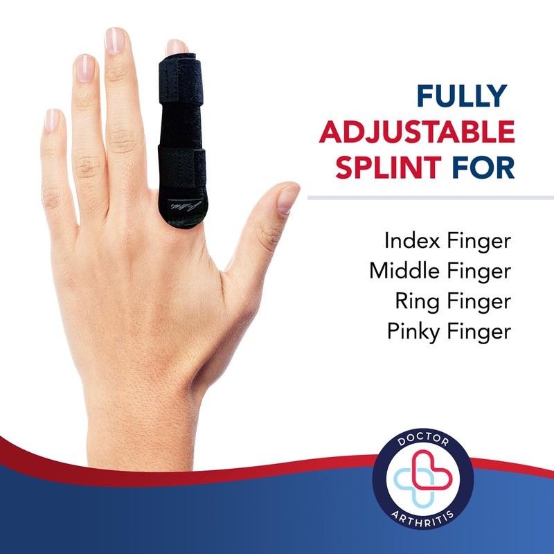 Doctor Developed Finger Splint & Handbook - Trigger Finger, Arthritis,