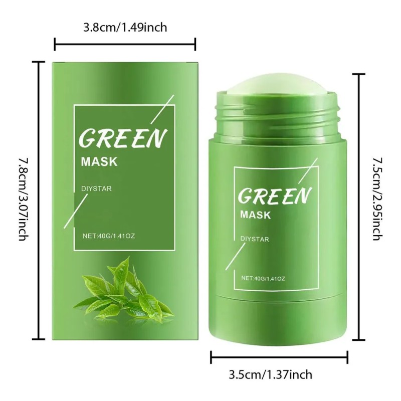 Mascarilla De Té Verde Efectiva En Barra, Máscara Limpiadora