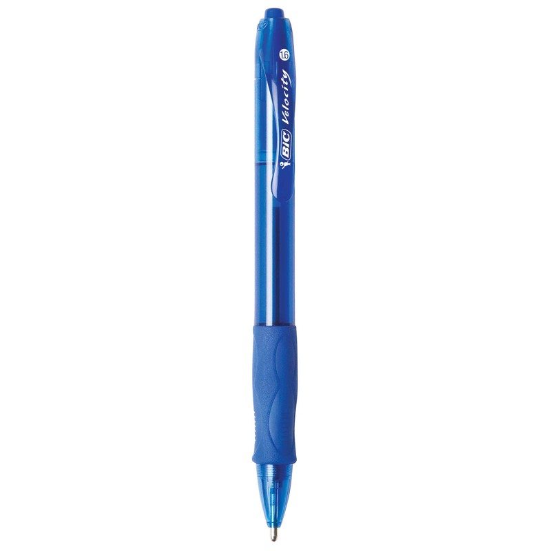 BIC VLGBP41-Blu Velocity Bold Retractable Ball Pen, Bold Point (1.6mm),