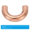 PATIKIL 3/4" OD 49x78mm Elbow Copper Pipe Fitting, 180 Degree
