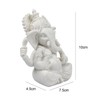 Kitchnexus Ganesha Buddha Statue Sandstone Sculpture Elephant Statue Buddha Figure