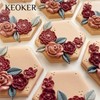 KEOKER Flower Polymer Clay Molds - 12 Pcs Rose and